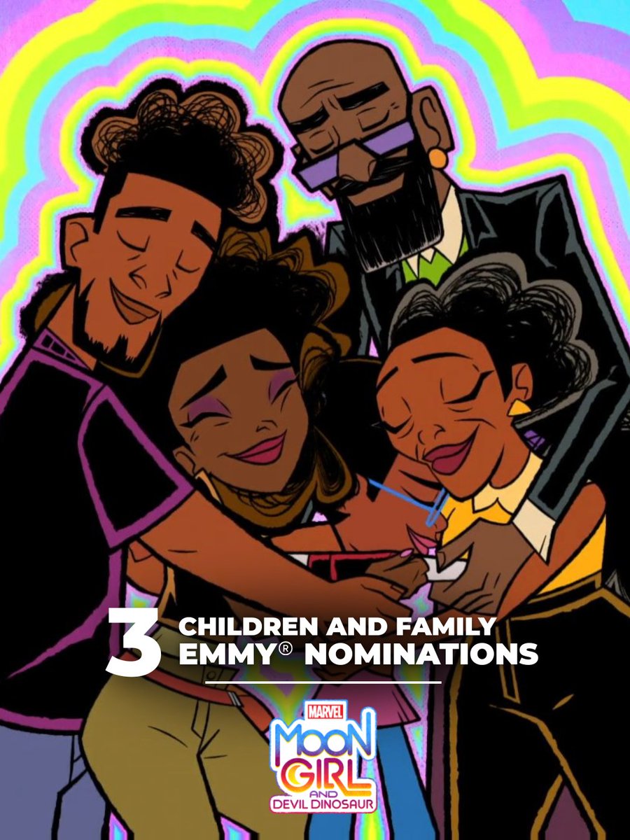 We’re so proud to announce that Moon Girl and Devil Dinosaur has been nominated for 3 awards at the 4th Annual Children &amp; Family Emmys! 🏆

A massive shoutout to our amazing partners at Disney TV Animation &amp; to our incredible artists.