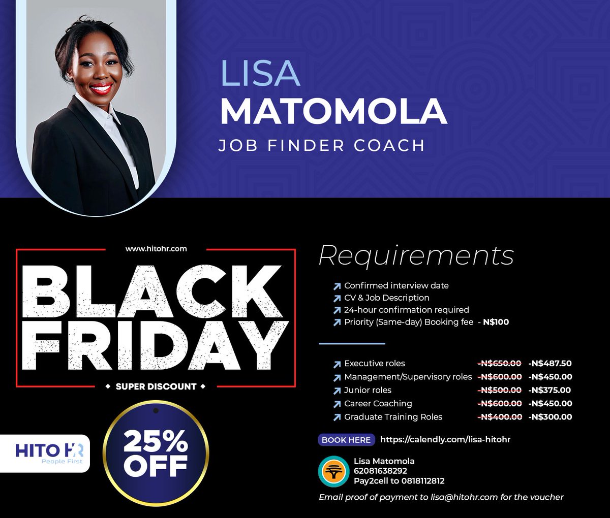 Black Friday Coaching Special 🥳🎉

I’m making coaching as accessible and affordable as possible with a limited-time Black Friday offer running all the way until my birthday week!

Buy your coaching voucher now, valid for an entire year, and if life gets busy and you don’t redeem