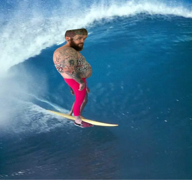 I am surfing to an emo party