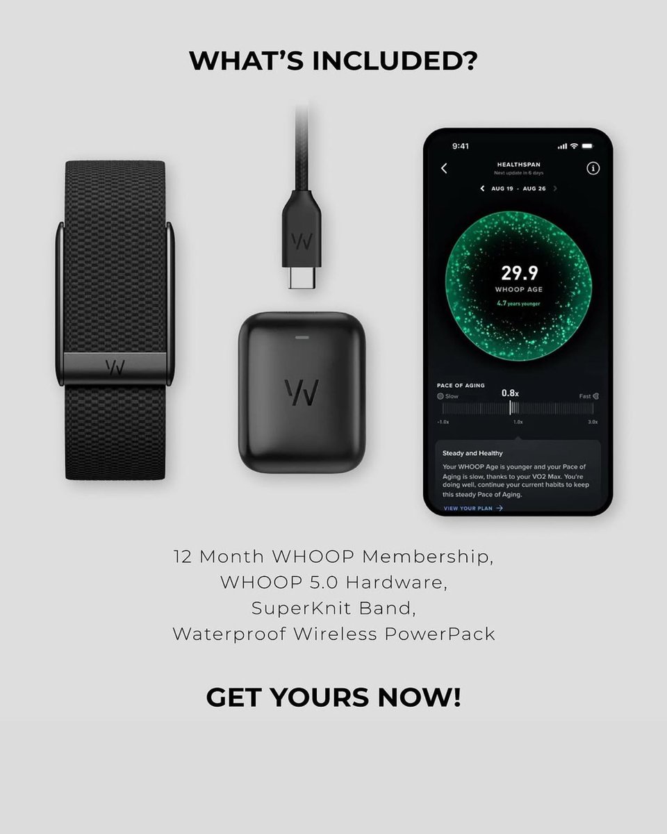 techxpress_ug's tweet image. Improve your health now and for the future. 
Introducing WHOOP 5.0 PEAK. (🏷️ UGX 1,550,000)

For those who want to stay at the top of their game, WHOOP PEAK helps you take control of long-term health, aging, and peak performance.
📊 Track key vitals
🧠 Monitor stress in real-time…