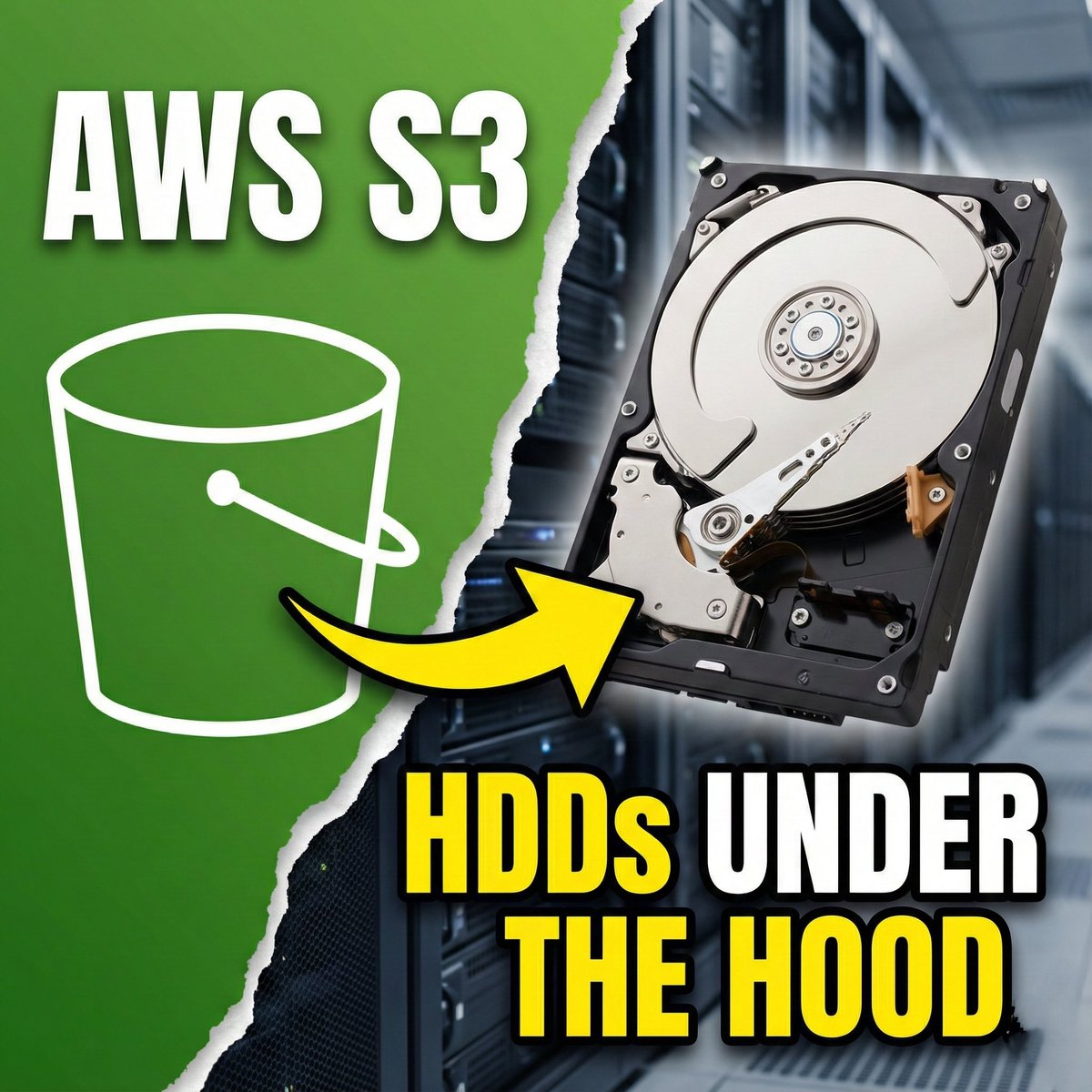 PrateekJainDev's tweet image. Did you know Amazon S3 runs on top of tens of millions of slow HDDs, yet it still delivers more than 1 PB/s of throughput?

On paper, these disks are too slow for this kind of performance, but S3 makes them work together in a very smart way.

The secret isn’t powerful hardware,…