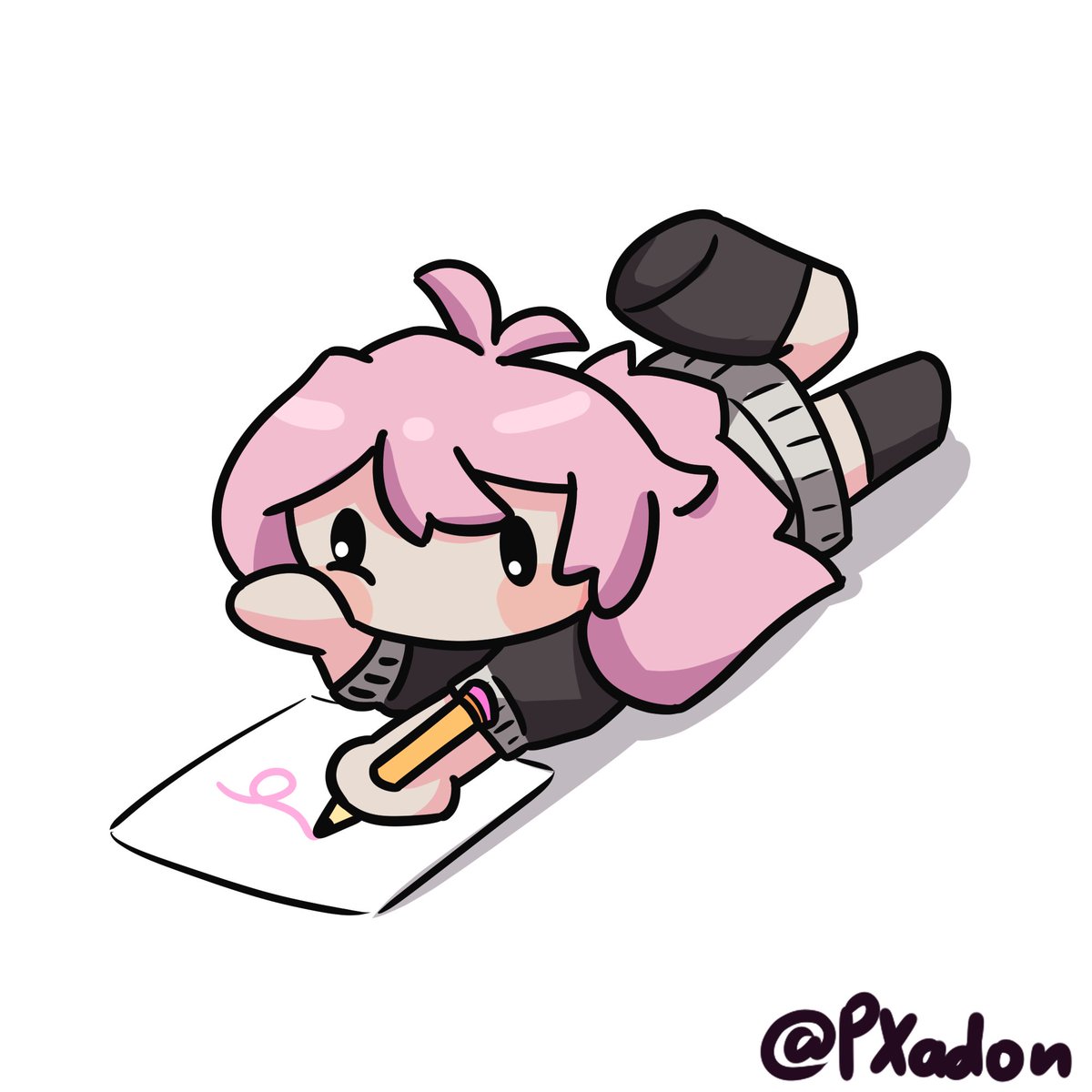 PXadon's tweet image. She Draw.  

#shachimu