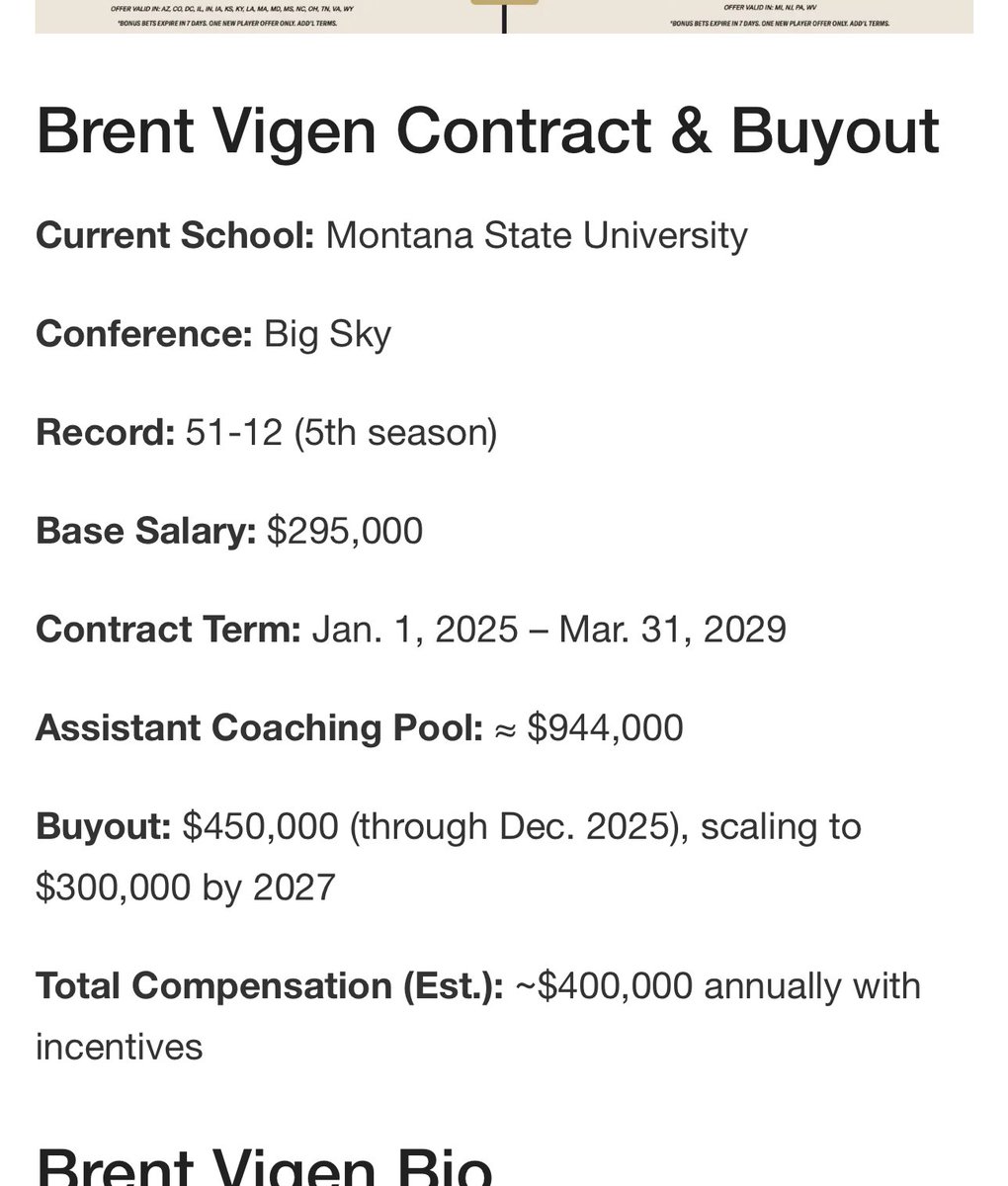 KcSmurthwaite's tweet image. It feels like a good time to revisit Brent Vigen’s contract situation. 

Oregon State final interviews are this week. 

🔗 herosports.com/fcs-coaching-c…
