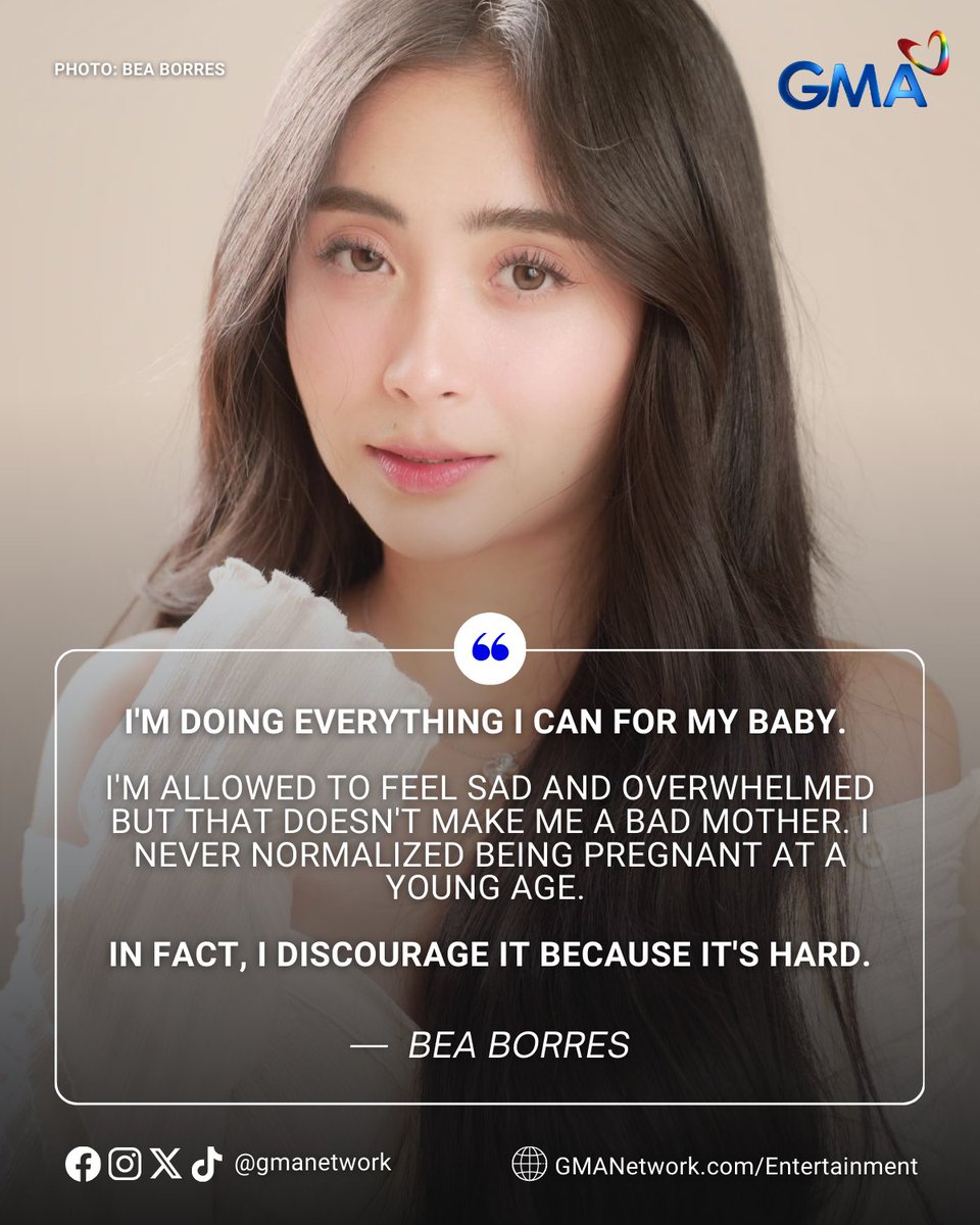 gmanetwork's tweet image. &apos;I DISCOURAGE IT BECAUSE IT&apos;S HARD.&apos; 

Content creator Bea Borres uploaded photos of herself in the hospital as she continues to navigate a high-risk pregnancy at a young age.

#KapusoTalks 
#KapusoShowbizNews