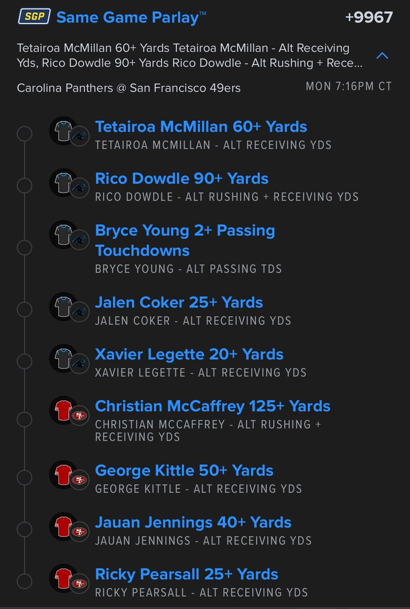 cookitup31's tweet photo. Let’s see some green on MNF https://t.co/W1KBTRWWUN