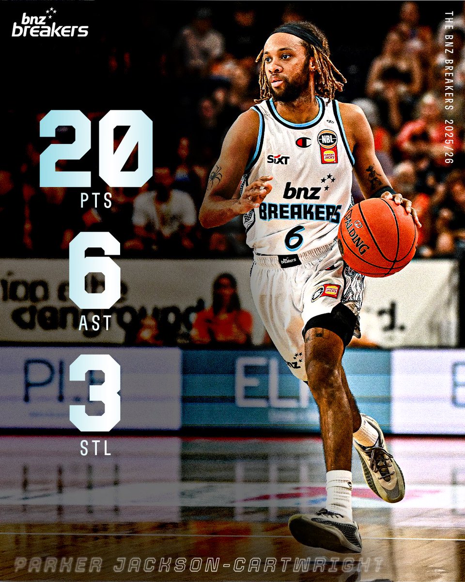 Twenty pieces all around 😎

@theonlyizb with his first NBL double-double ☑️