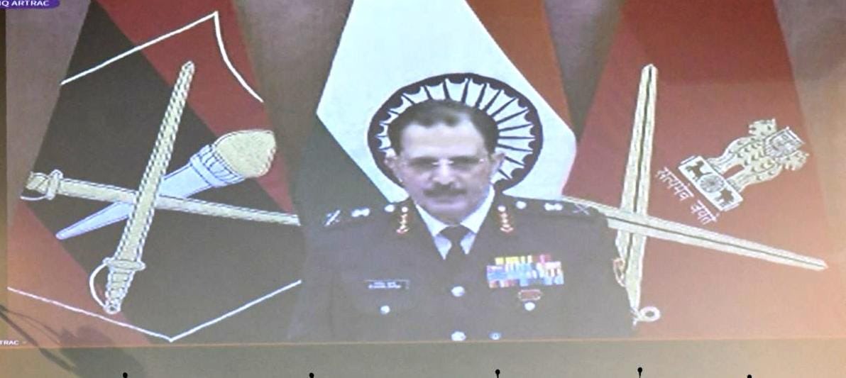 ia_awc's tweet image. Keynote address by Lt Gen Devendra Sharma, GOC-in-C, #ARTRAC, at #DSS2025! Highlights: Evolving World Order, Tech-driven Warfare, India&apos;s Security Concerns &amp;amp; Building Future Capabilities #AWC #FutureWarfare #MilitaryLeadership @adgpi ⁦@artrac_ia⁩