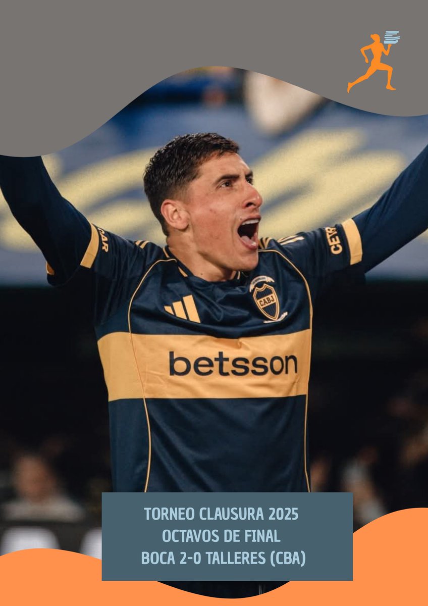 DeporStoria's tweet photo. BOCA A CUARTOS

El #xeneize derrotó por  2 a 0 a #Talleres de Córdoba y pasó a #Cuartos de Final.

#Boca arrancó desatento el partido y la #T fue más al principio. Pero #DiLollo cabeceo para que #Merentiel convierta el primero. https://t.co/Ww0IhV9vSP