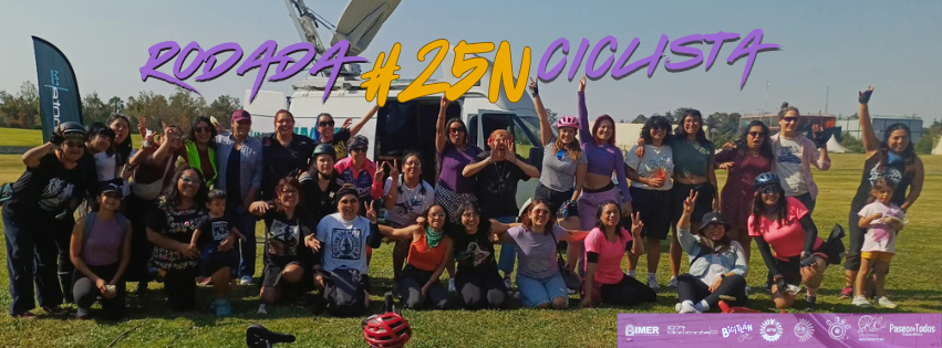 JUNTAS, DIVERSAS E IMPARABLES!
RODADA #25N CICLISTA🚲🚲🚲💜

Por autonomía, respeto y el derecho a transitar por espacios seguros! Nuestra revolución anda en bici!  #NiUnaMasNiUnaMenos #NoEstamosTodas

Mujeres <a href="/imerhoy/">IMER</a> 
<a href="/BicitlanRadio/">Bicitlán Radio</a>  
<a href="/HorizonteJazz/">Horizonte 107.9 FM</a> 
<a href="/MayaEnBici/">Maya en Bici</a>  
<a href="/Paseodetodos/">Paseo de Todos</a>