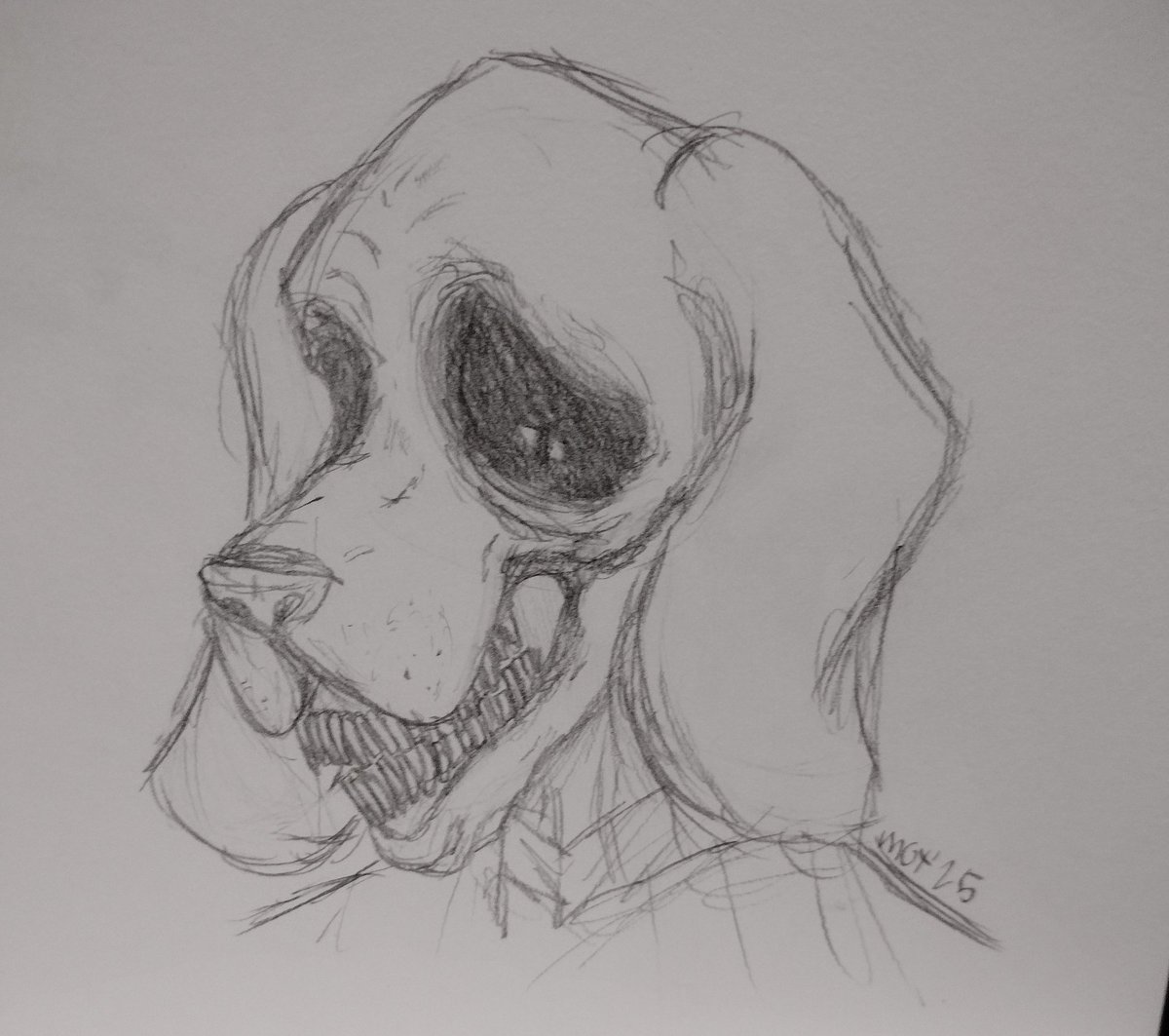 dog man thing from that analog horror 
#DogNightmares