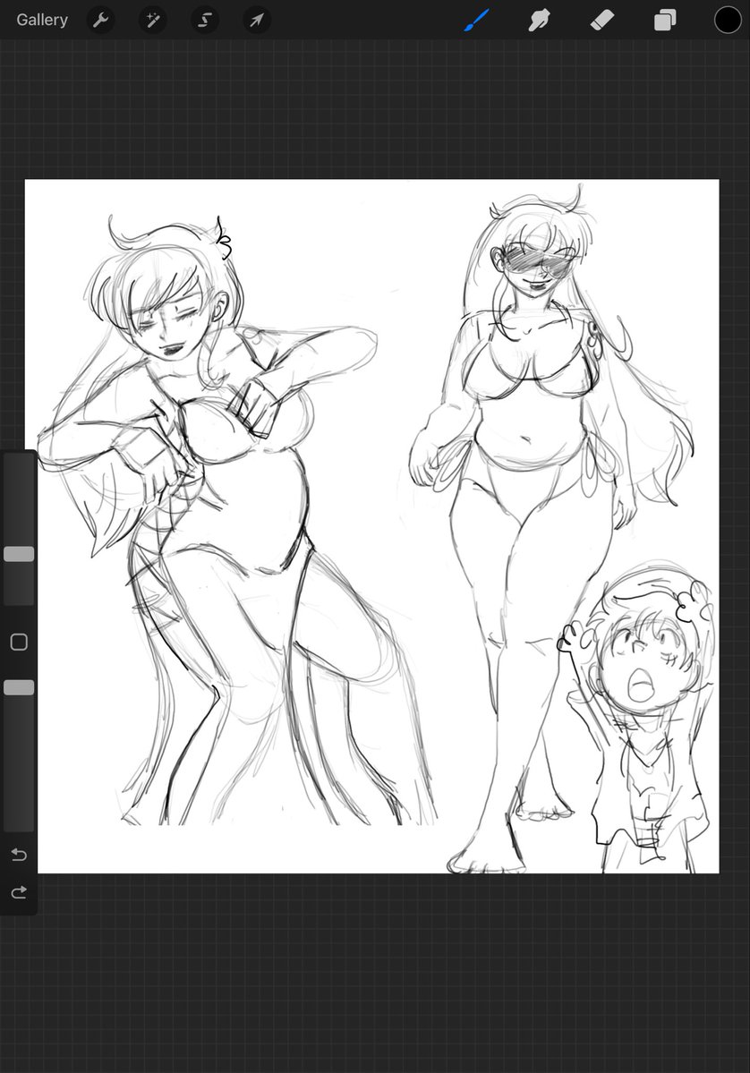 Prolithica's tweet image. Thick Nami sketches with a friend 10/10 recommend. #wipart