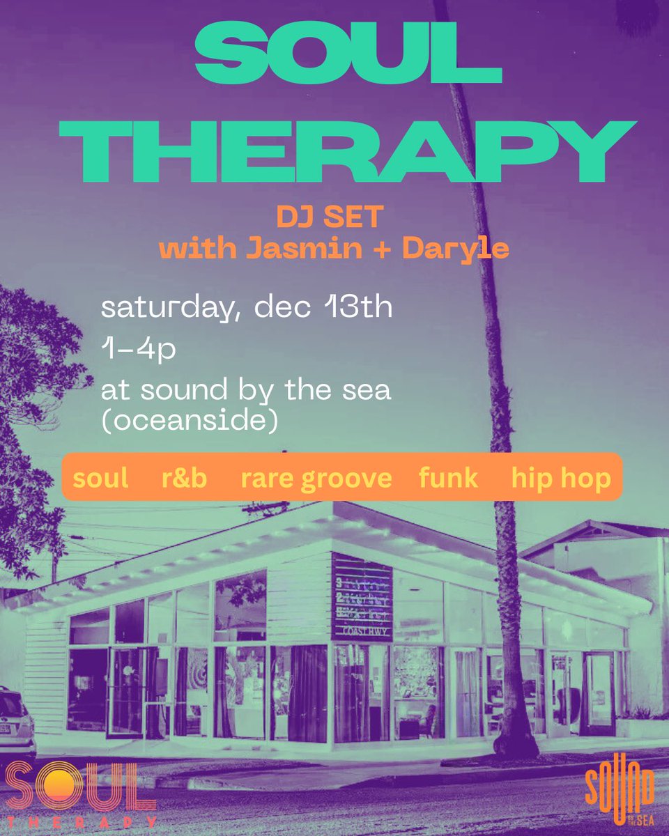 soultherapyla's tweet image. Oceanside next month!