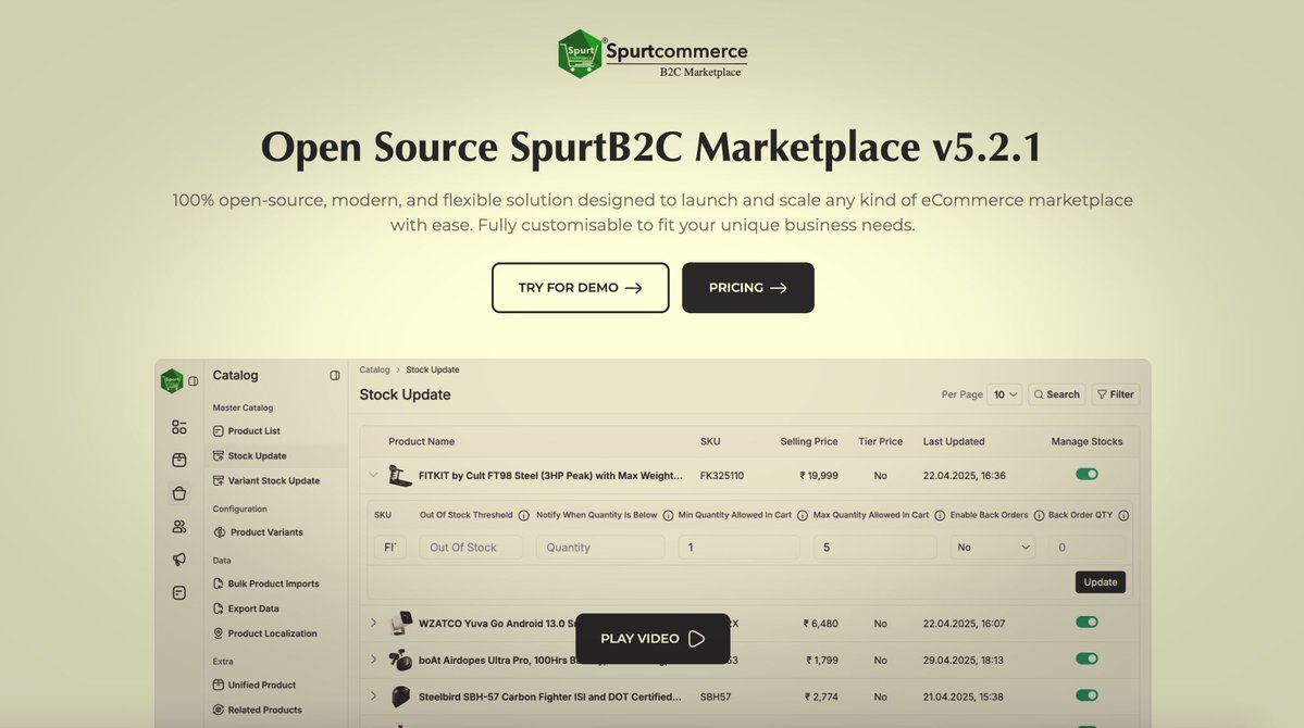 Spurtcommerce's tweet image. 🧩 #SpurtCommerce’s Easy Code Extension Architecture lets developers add features without touching the core.

✔ Auto-detected add-ons
✔ Seamless upgrades
✔ Clean, scalable, modular
💡 Extend it. Integrate it. Own it—without breaking the core.
#NodeJS #EcommercePlatform