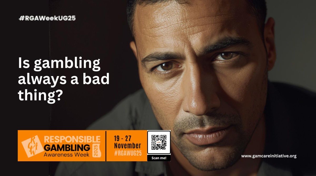 igamcare's tweet photo. Is gambling always a bad thing? 
Gambling itself is not inherently good or bad, but it can become problematic when it leads to negative consequences or develops into an addiction. Responsible gambling involves setting limits, treating gambling as entertainment rather than a source of income, and being aware of the risks involved. 

Gamcare Initiaitve Uganda is neither for or against legalised gambling. #RGAWeek #RGAWeekUG25