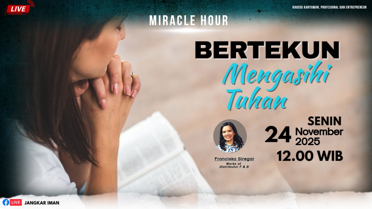 JangkarIman's tweet photo. Rekan-rekan terkasih, 

Yuk, gabung dalam acara Podcast Miracle Day "Bertekun Mengasihi Tuhan"

[Saksikan melalui Live Streaming Facebook &amp; Youtube : Jangkar Iman]

https://t.co/uU15Qs4Oqc
https://t.co/0HYQWojubD

Tuhan memberkati🙏 https://t.co/5zqAKU3FkL