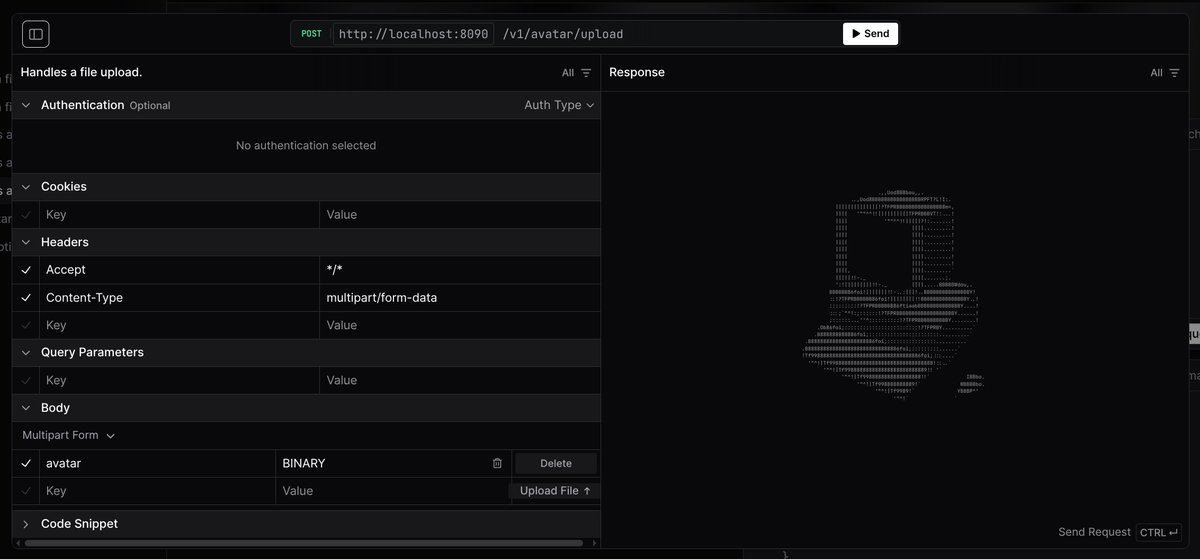 AjayCodeWiz's tweet image. Update on my convert API:

- File upload supported. 

- uses express-fileupload: just upload a file, and it will move that uploaded file into a directory.

Right now i am working on next problem being handled: There is a bug in scalar: an empty file placeholder needs to be…