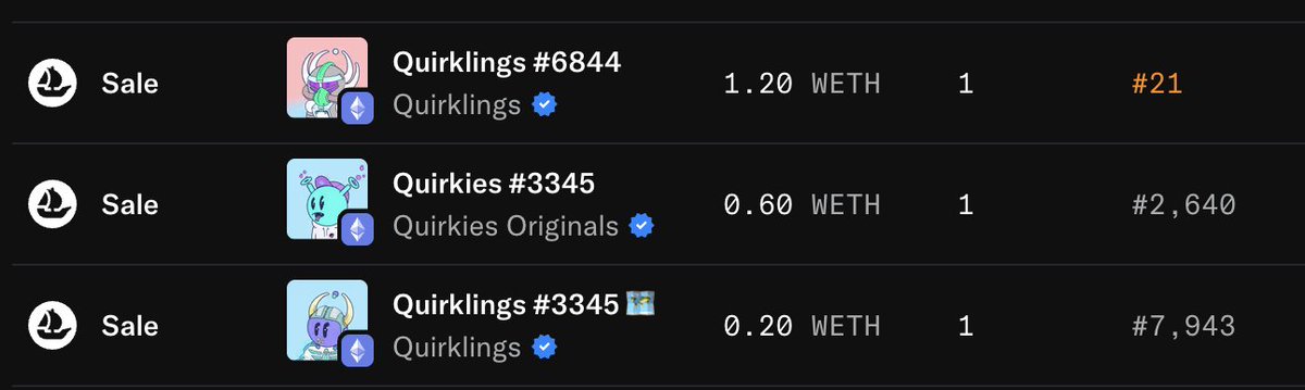 🔥 ANOTHER MONSTER TRADE IN QUIRKIES 🔥

<a href="/TheCPTDavid/">David</a> has acquired #21 Rarity Quirkling 1/1 and Alpha Set #3345 from OG Quirk Legend <a href="/Fluffnacious/">.jpgFluffy</a> ‼️🔐🫶

Congrats to both of you !!! 

We love you Fluffy <3 good luck brother