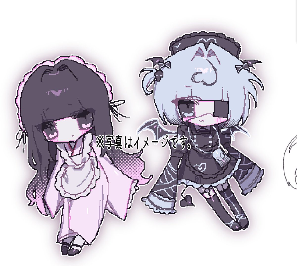 ドットでデホルメ描いても良いかもしれますん