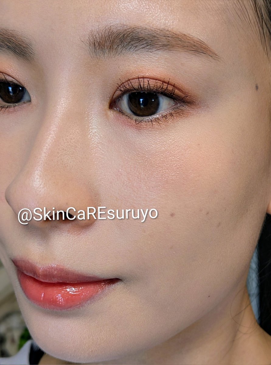 今日のメイク ゲランのHoneyAmber卸したときの😂結構前。 チークはMAC