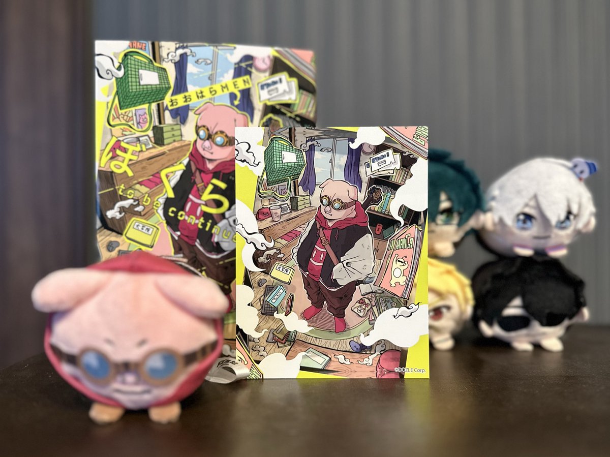 🐷さんのサイン本当選してました！ アクリルブロックがとても良い感じ