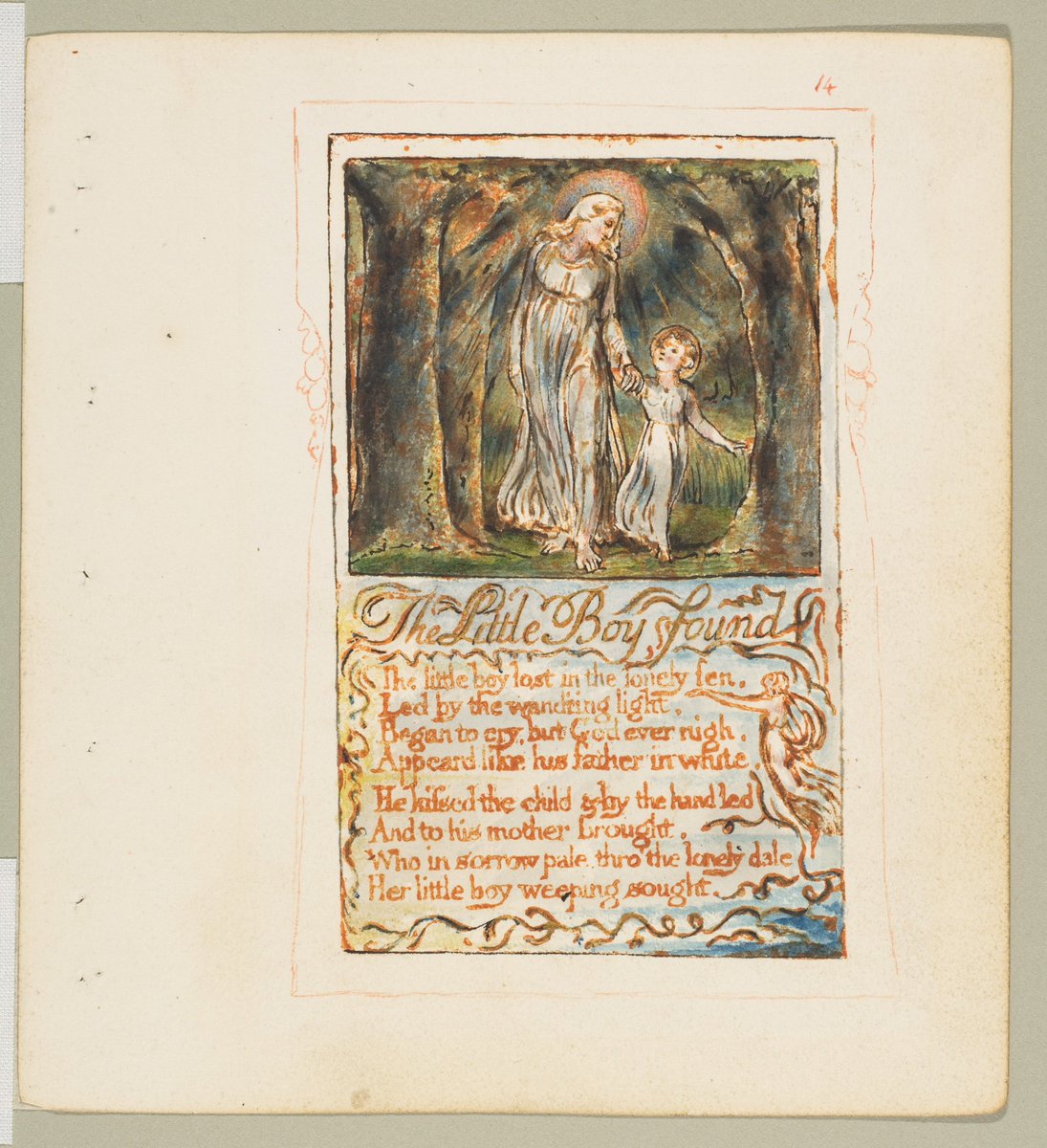 14. the little boy found — the little boy lost in the lonely fen, led ...