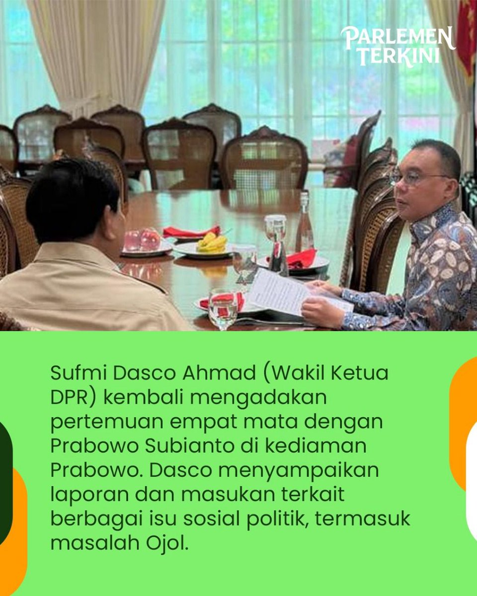 berbagai aspirasi masyarakat disampaikan saat pertemuan #DPRdanPresiden 
Pertemuan Tiga Kali Sepekan ini semoga bisa segera menyelesaikan semua masalah yg ada