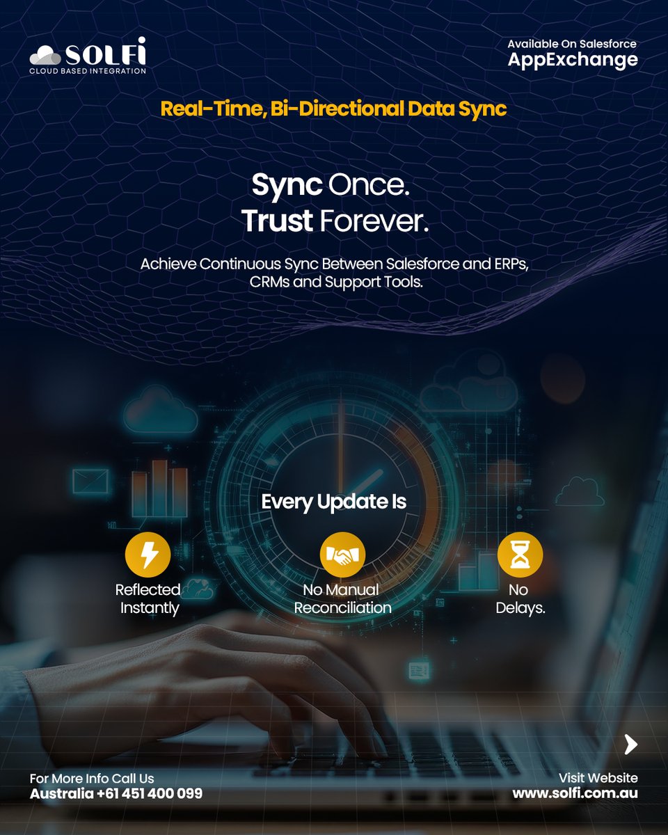 SOLFI_SF's tweet image. Simplify Salesforce integrations with real-time sync, automated workflows, and enterprise-grade security. Drive efficiency and better decisions effortlessly. 

#SalesforceIntegration #Automation #DataSync