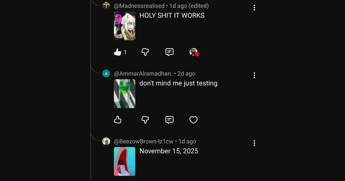 PiunikaWeb's tweet image. Here&apos;s how to drop images in replies to comments on YouTube

A random Redditor figured out something YouTube never meant to give us: the ability to reply to comments with straight-up photos. No text required, no GIF search, just a clean image that sits right there in the thread…