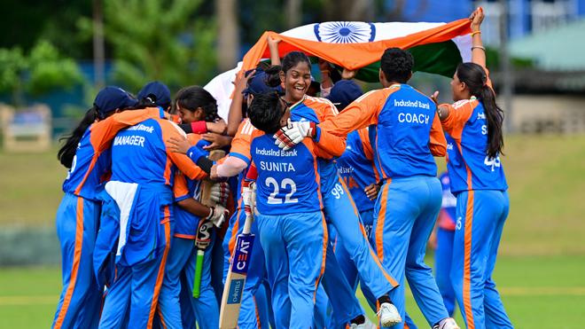 JSPVeeraMahila's tweet image. Our Indian Blind Women’s Cricket Team has created history by winning the inaugural T20 World Cup 2025, defeating Nepal in a brilliant performance. Their courage, skill, and determination reflect the true spirit of Nari Shakti. Huge applause to the entire team you’ve made the…