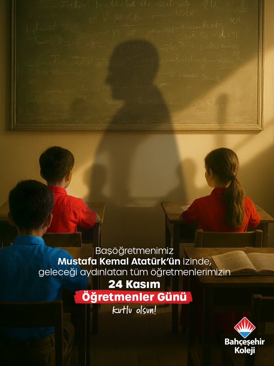 Başöğretmenimizin mirasını taşıyan, her öğrencinin hayatına dokunan, her adımda onlara ışık olan tüm öğretmenlerimizin 24 Kasım Öğretmenler Günü kutlu olsun.

#BahçeşehirKoleji