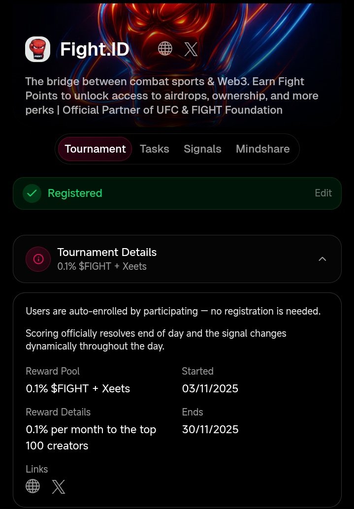 YIsah16's tweet image. 6 days left before the @JoinFightID campaign snapshot.

Are you already in the top 100?

I’m still grinding my way up, the climb isn’t over yet.
