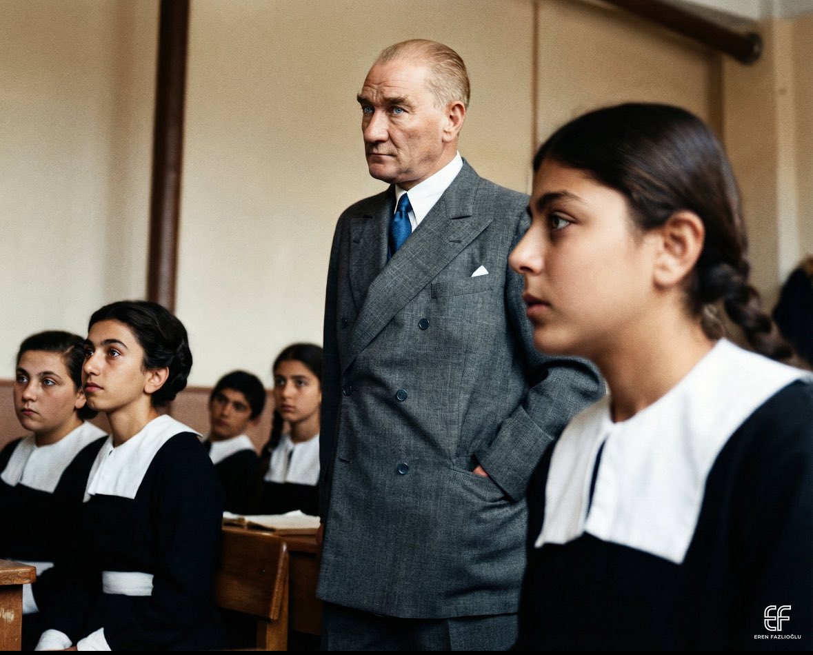 Başöğretmenin ışığında…♥️ 

Eğitim meşalesini taşıyan, karanlığa ışık tutan, fikri hür, vicdanı hür, irfanı hür nesiller yetiştiren tüm Öğretmenlerimizin, Öğretmenler Günü kutlu olsun.💐👏🏻

#24KasımÖğretmenlerGünü