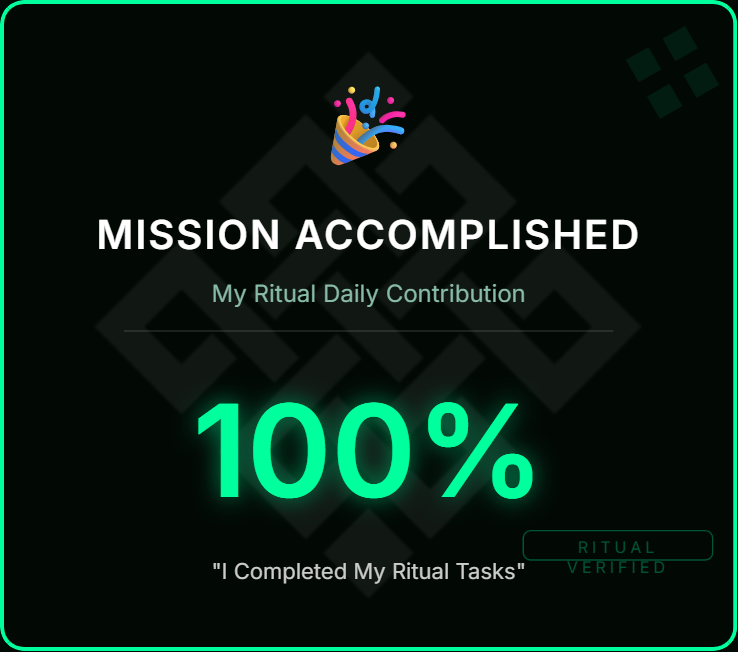 glenfiddich_18's tweet image. gRitual!

Just Completed my Ritual tasks! 

Dropped posts, shared vibes, and pushed the community energy higher.
Ritual feels unstoppable right now let’s keep the gRitual flowing.

#Ritualnet #RitualCommunity #gRitual
@Jez_Cryptoz @joshsimenhoff @0xMadScientist @dunken9718…