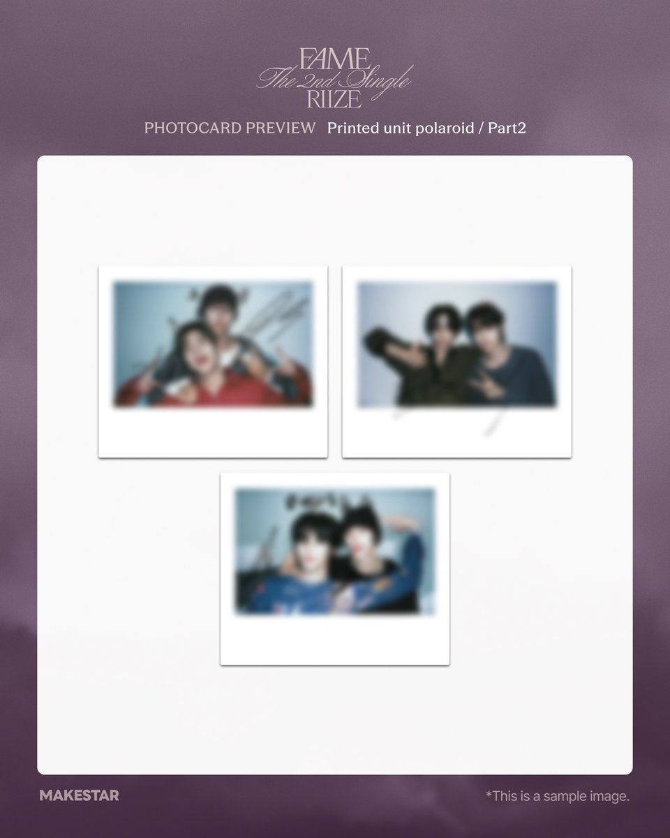 RIIZE 2nd Single Album [Fame] FANSIGN & 1:1 PHOTO EVENT IN