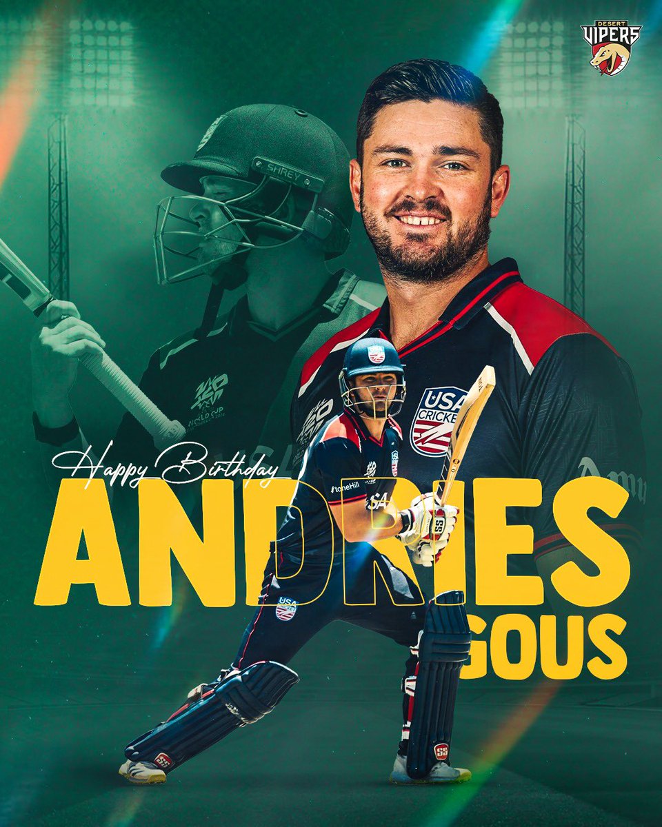 TheDesertVipers's tweet image. Born to hit big, built to showcase his magic! ✨

𝗛𝗔𝗣𝗣𝗬 𝗕𝗜𝗥𝗧𝗛𝗗𝗔𝗬 𝗔𝗡𝗗𝗥𝗜𝗘𝗦 𝗚𝗢𝗨𝗦. 🎉🐍

#DesertVipers #FangsOut