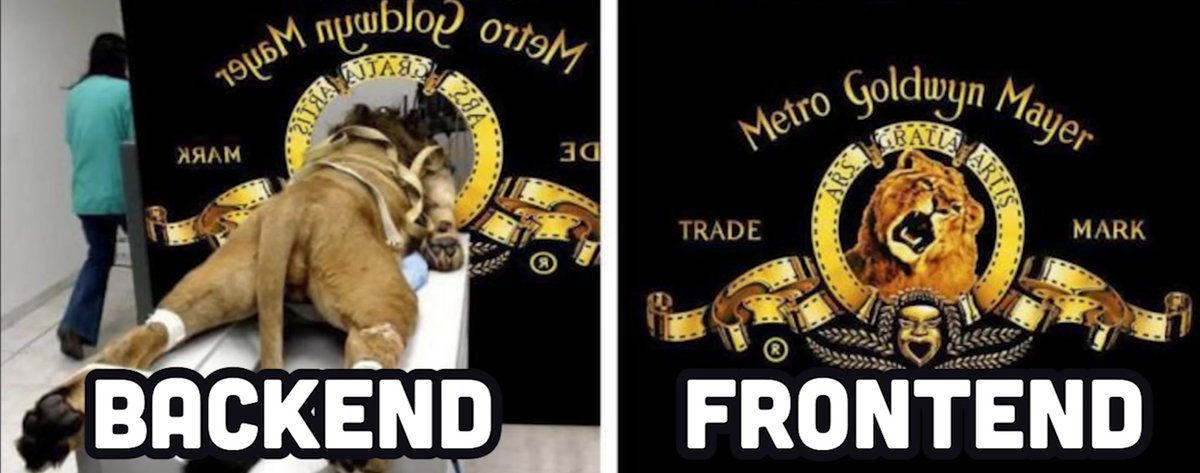 AjayCodeWiz's tweet image. frontend vs backend: