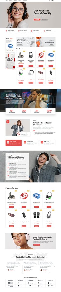 ashiquramir's tweet image. ➡️ Delivered a Modern &amp;amp; High-Converting Headphone E-Commerce Website
WhatsApp: wa.me/+8801308151803

#wordpresstutorials #Ecommerce #ecommercewebdesign #ecommercewebdeveloper #WooCommerce