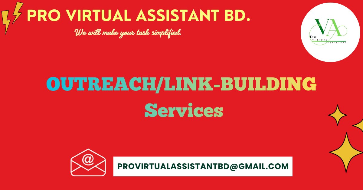 pro_virtual_ast's tweet photo. Boost rankings fast with expert OUTREACH/LINK-BUILDING Services for authority growth.

Email: provirtualassistantbd@gmail.com

#woocommerce
#woocommercecsv
#accounting
#bookkeepingservices
#bookkeeping
#excelformulas
#CRMDataEntry
#wordpressdataentry
#ArticlePublication https://t.co/v4Ceb0wGQn