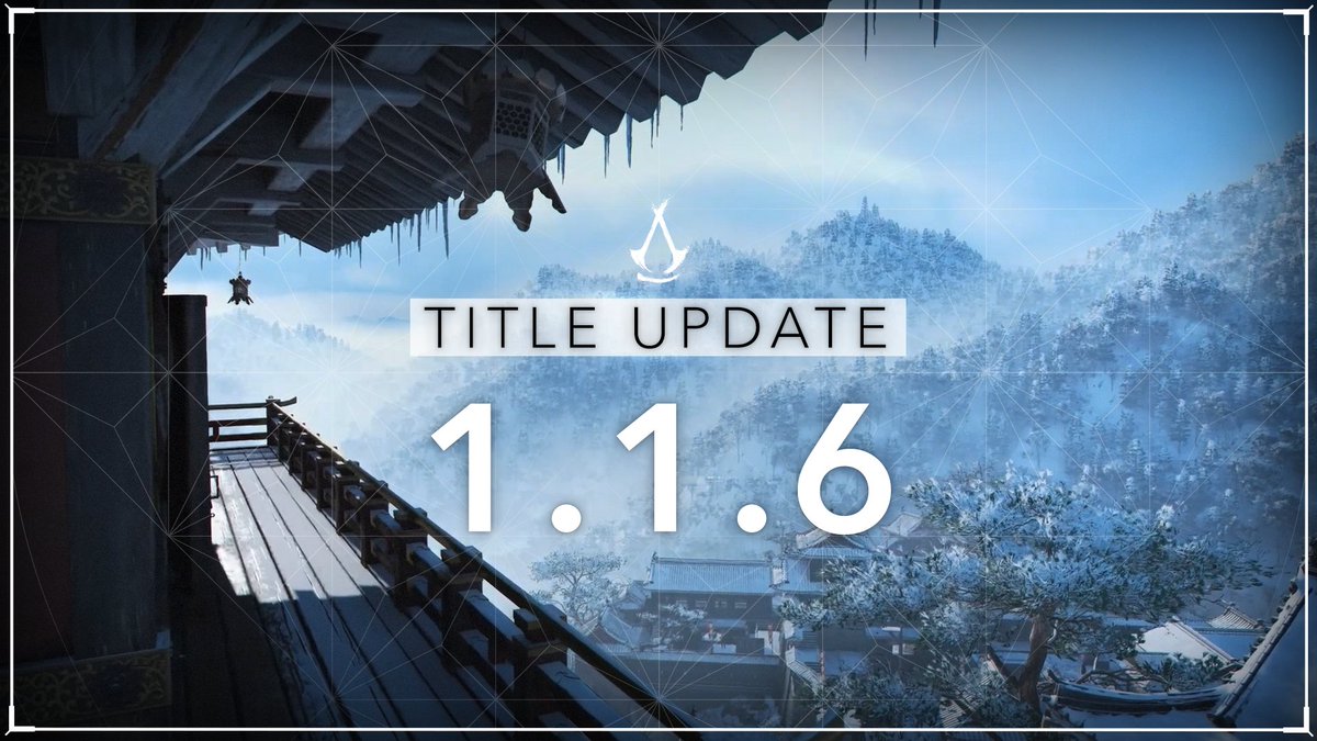 assassinscreed's tweet image. Title Update 1.1.6 for Assassin&apos;s Creed Shadows is live tomorrow 2pm UTC! 
 
🪽 New Special Collaboration with #AttackonTitan 
⚔️ New Story Quest &quot;The Puzzlement&quot;
🏯 Corrupted Castle Improvements
 
Read the full release notes 👉 ubi.li/gMZIx #AssassinsCreedShadows
