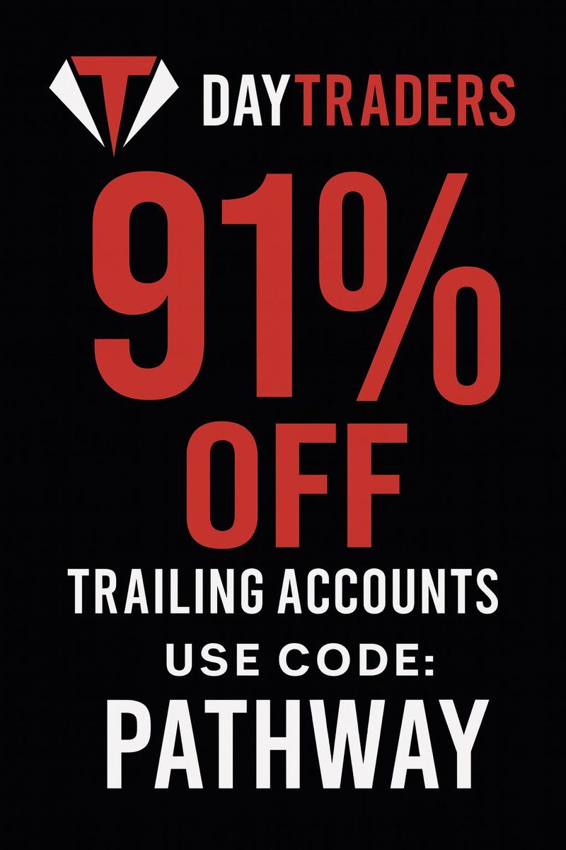 ProlongWealth's tweet image. 🔥 BLACK FRIDAY SALE JUST DROPPED 🔥
Bigger savings. Better pricing. More opportunity.

💥 91% OFF Trailing Drawdown
💥 80% OFF select Static Accounts
💥 40% OFF Straight to Funded (S2F)

Grab your deal ➜ bit.ly/daytradersave

Use code PATHWAY before 11/29 11:59PM.

Apex…