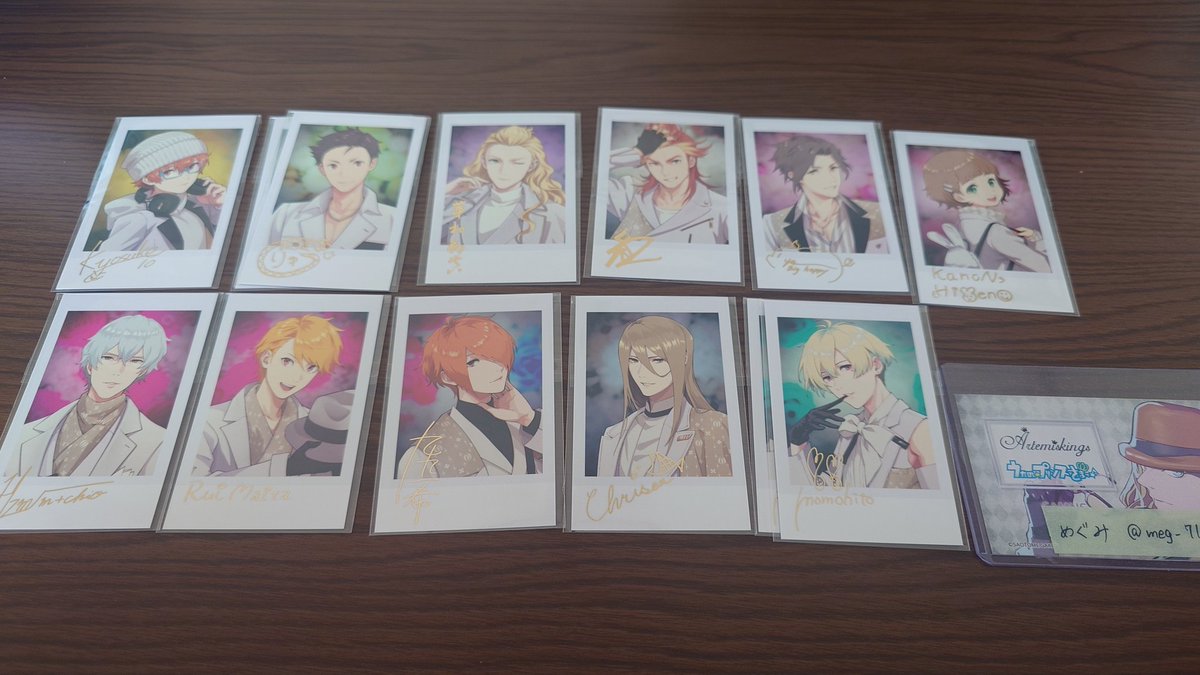 交換】SideM FiFS展 インスタントフォト風カード フォトカ White 泊 譲