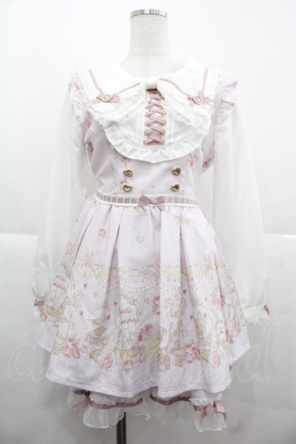 LIZ LISA / RomanticCosmetics柄セットアップ ピンクチェック I-25-11