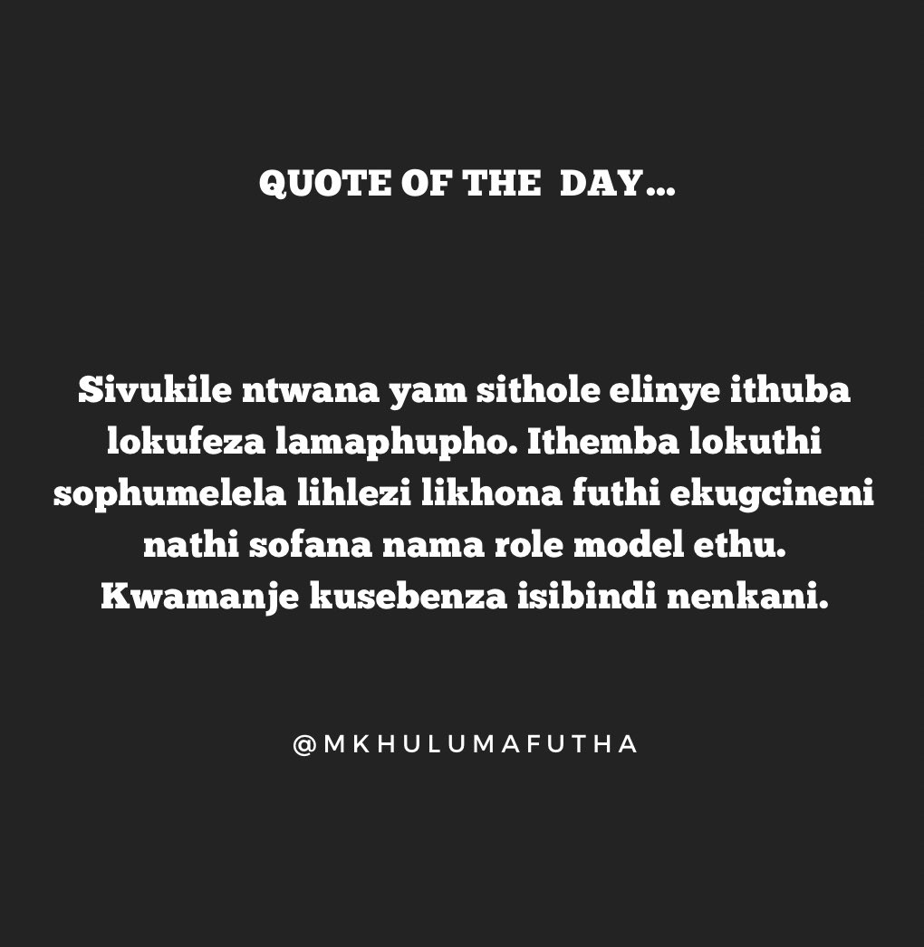 Refilwe41646496's tweet image. Quote of the day:Another day another dollar.💵 ✨✊🏾#fyp #explorer #quoteoftheday #mondaymorningmotivation #foryou