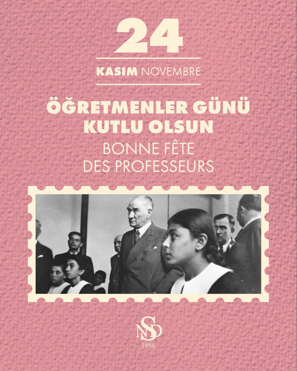 Atatürk’ün “Öğretmenler, yeni nesil sizlerin eseri olacaktır” sözünden ilham alarak, tüm öğretmenlerimizin emeklerini minnetle anıyor, Öğretmenler Günü’nü kutluyoruz!

#NotreDameDeSionFransızLisesi #LycéeNotreDameDeSion #NDS #ÖğretmenlerGünü #FêteDesProfesseurs