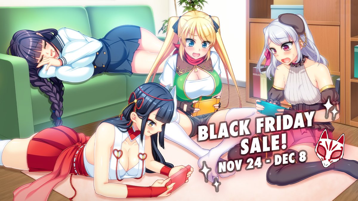 KaguraGames's tweet image. 🛒The Black Friday Sale 2025 is here! Enjoy discounts on our games and enter our giveaway for a chance to win $20 in Steam Credit + our games! 🔥

All you have to do is:

🥰 Follow us @KaguraGames
🔁 Retweet this tweet &amp;amp; like it!
❤️ Join the giveaway at kaguragames.com/black-friday-s…