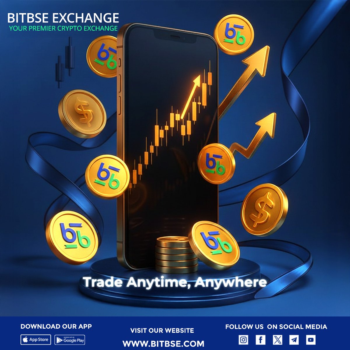 bitbse's tweet image. Trade smarter, grow faster.
With Bitbse Exchange, your profits are always just a tap away. 🚀📈
Trade Anytime, Anywhere!
.
#BitbseExchange #CryptoTrading #TradeAnytimeAnywhere #CryptoIndia 
.
.
Disclaimer: Nothing on this page is financial advice, please do your own research!