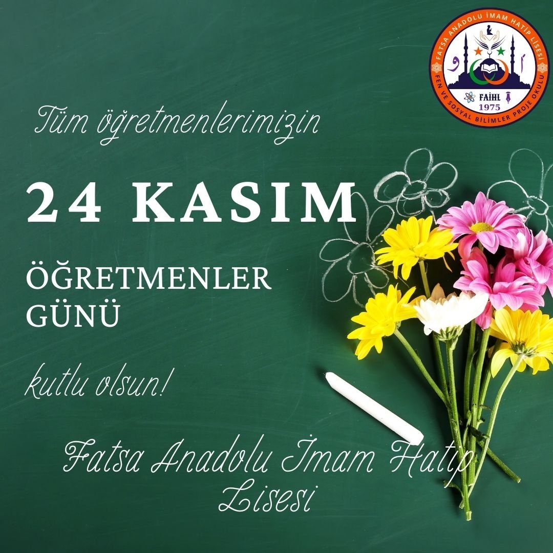 FatsaImam's tweet photo. Tüm Öğretmenlerimizin gümü kutlu olsun. İyiki varsınız. https://t.co/yJayFkCmLc
