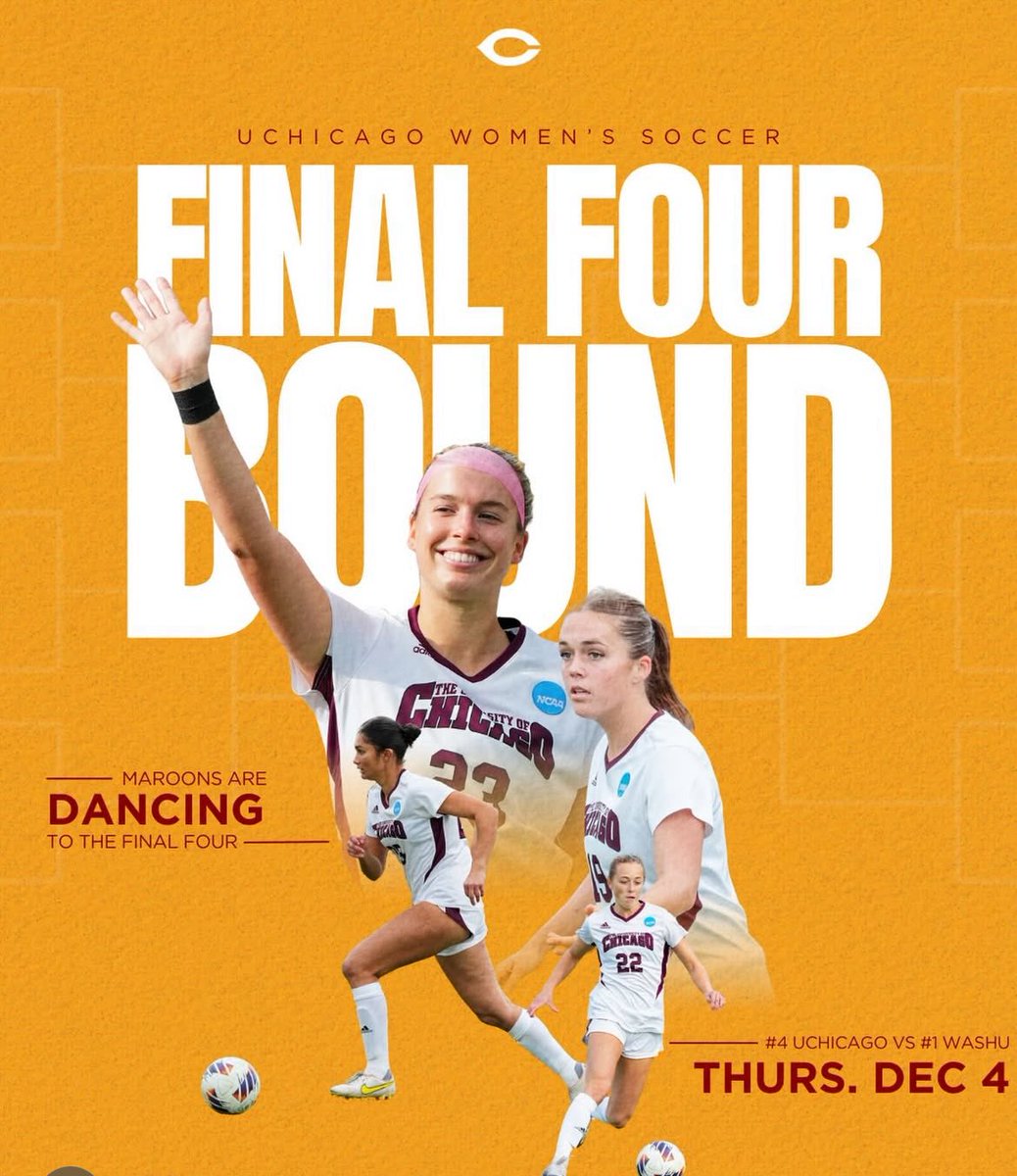 Excited to keep dancing! 
#finalfour <a href="/UChicagowsoc/">UChicago Women's Soccer</a>