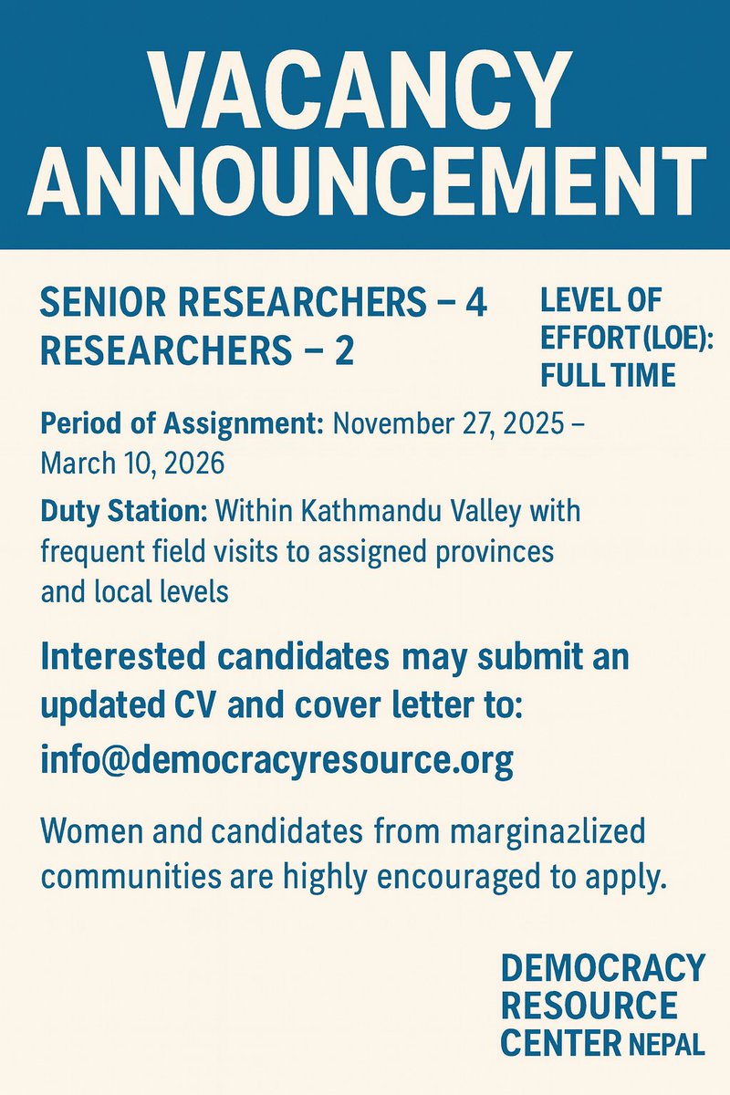 Democracy Resource Center Nepal tweet media
