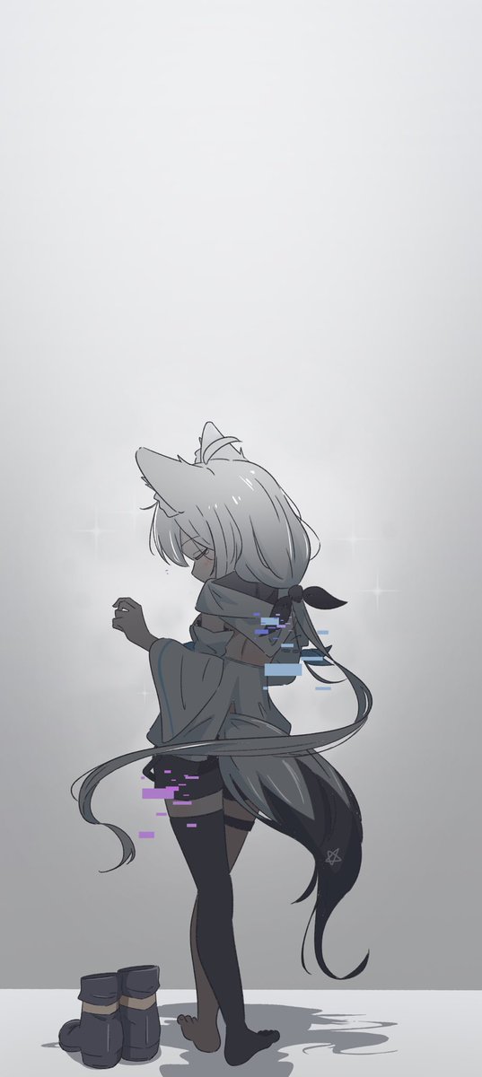 denshihuton's tweet image. ‟ホップ・ステップで踊ろうか 世界の隅っこでワン・ツー” 壁紙ver
 #絵フブキ